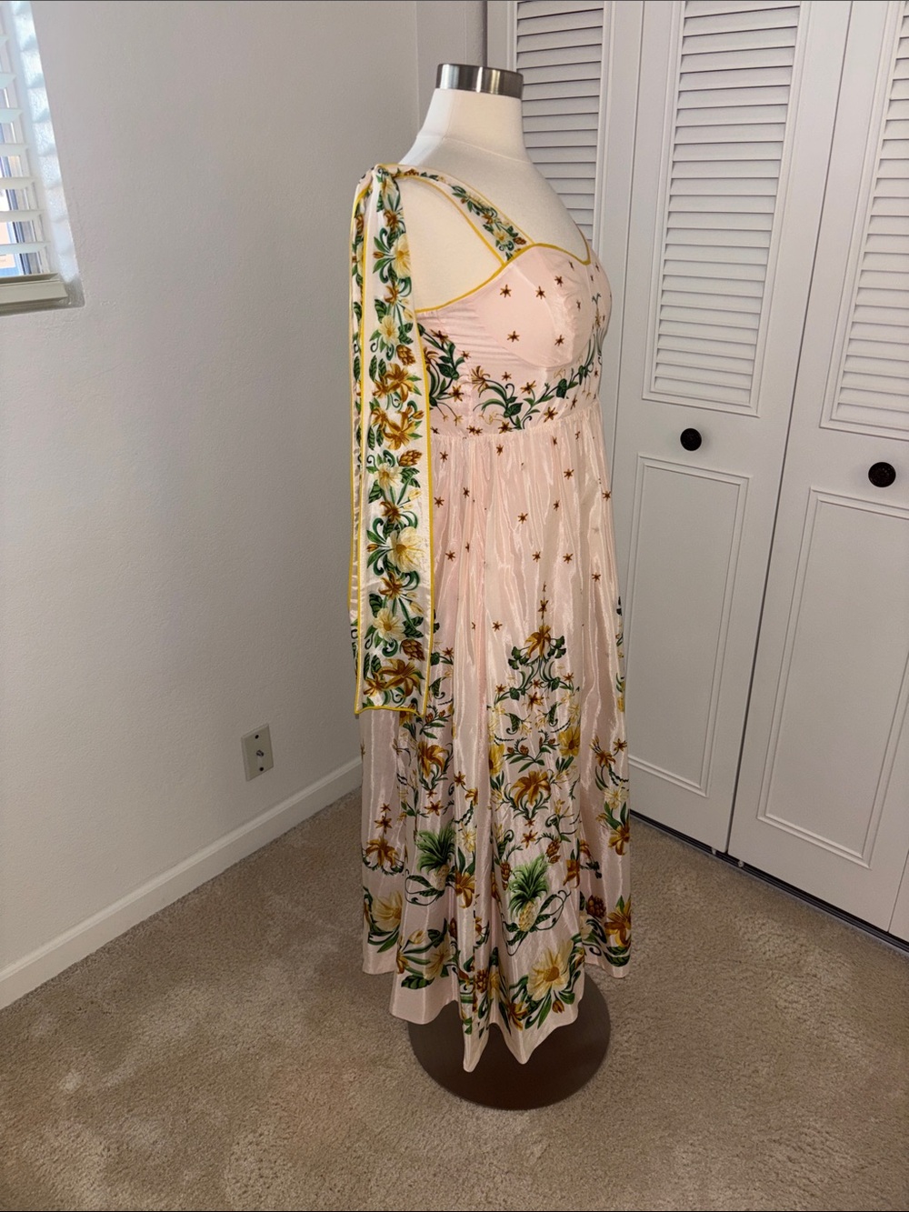 FARM Rio Pink Floral Embroidered Maxi Dress - Picture 8 of 8